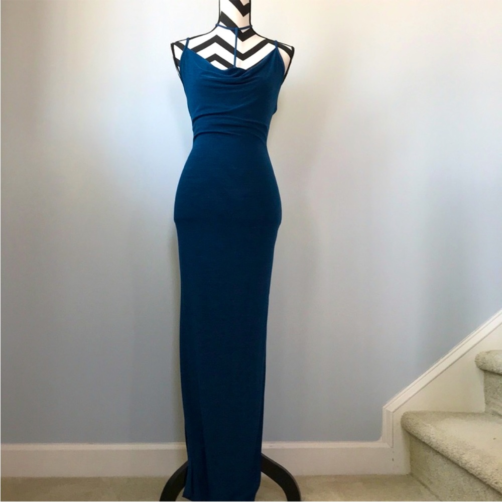 Teal Maxi Dress - Picture 3 of 7